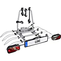 EUFAB 11514 Luke - Portabicicletas de Enganche para 4 Bicicletas